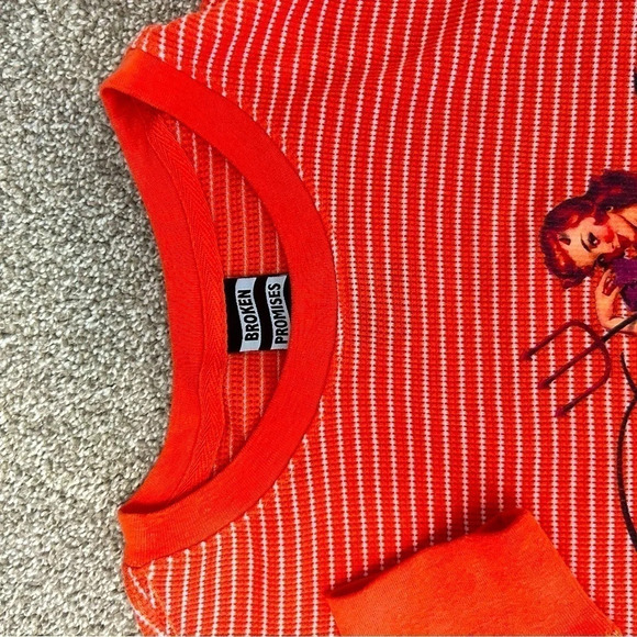 Men’s Broken Promises long  sleeve waffle Size M great condition - Picture 2 of 8